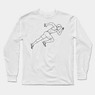 running sketch Long Sleeve T-Shirt